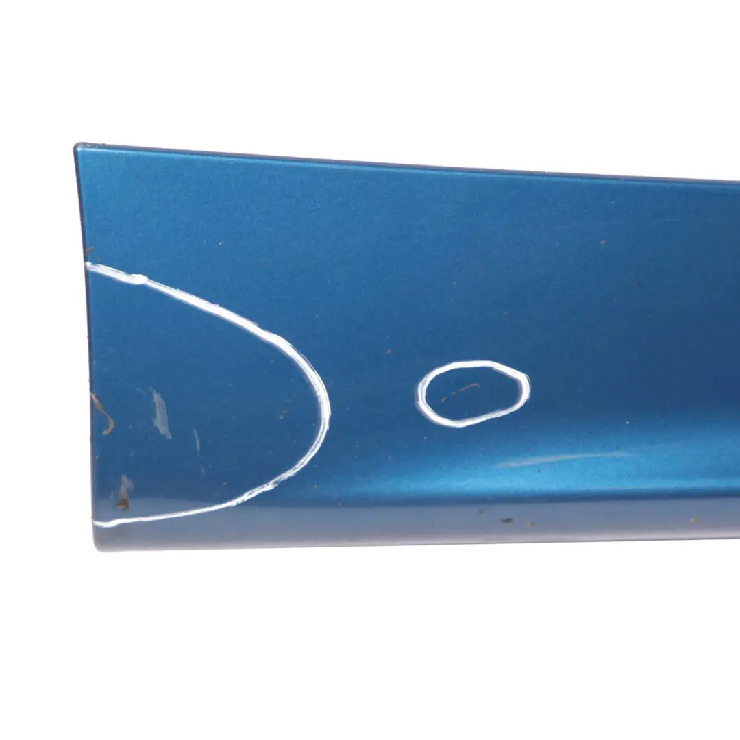 Side Skirt Sill Strip Left N/S Sydneyblau Blue Metallic - A19 to BMW E87 with Part number 0032949 BMW E87 Side Skirt Sill Strip Left N/S Sydneyblau Blue Metallic - A19 - SKU 0032949-SYD13 - Part number 0032949