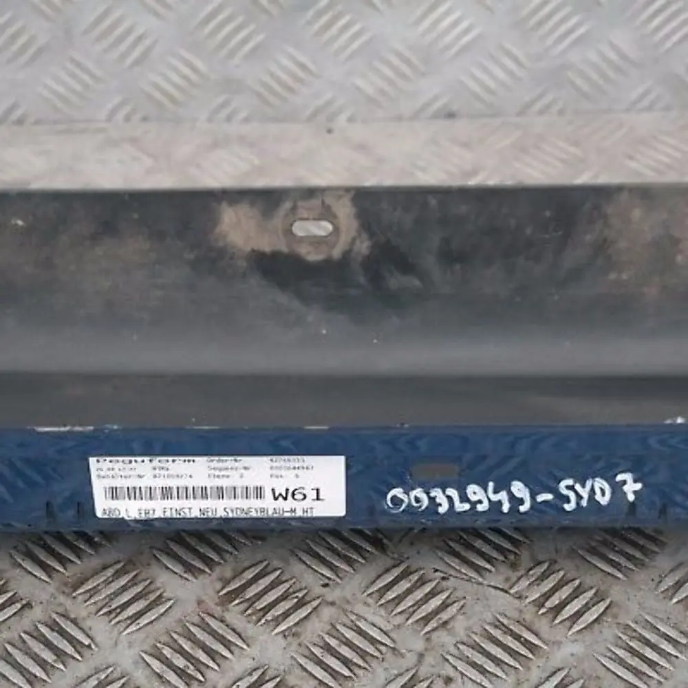 BMW 7 E87 Sill Strip Side Skirt Left Sydneyblau Sydney Blue - A19 - SKU 0032949-SYD7 - Número de pieza 32949