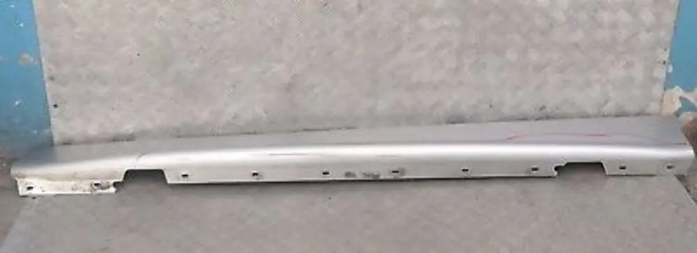 Sill strip side skirt left N/S Titansilber Metallic Silver 354 to BMW 1 SERIES E87 with Part number 32949 BMW 1 SERIES E87 Sill strip side skirt left N/S Titansilber Metallic Silver 354 - SKU 0032949-TS18 - Part number 32949