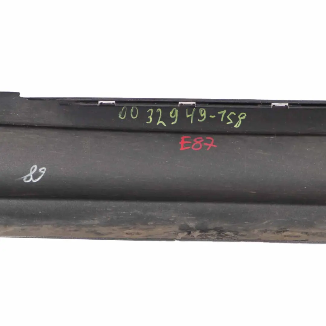 BMW E87 Side Skirt Sill Strip Left N/S Titansilber Titan Silver Metallic - 354 - SKU 0032949-TS8 - Part number 51770032949-TS