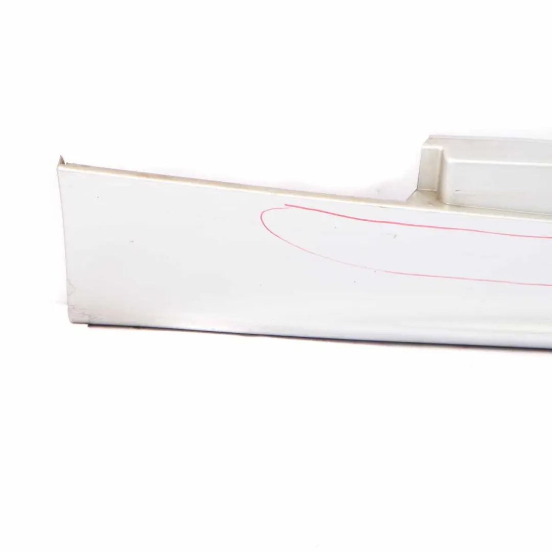 Side Skirt Sill Strip Left N/S Titansilber Titan Silver Metallic - 354 to BMW E87 with Part number 51770032949-TS BMW E87 Side Skirt Sill Strip Left N/S Titansilber Titan Silver Metallic - 354 - SKU 0032949-TS8 - Part number 51770032949-TS