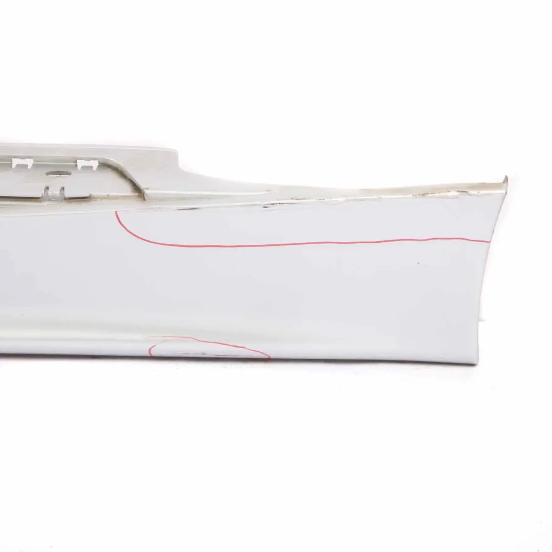 BMW E87 Side Skirt Sill Strip Left N/S Titansilber Titan Silver Metallic - 354 - SKU 0032949-TS8 - Part number 51770032949-TS