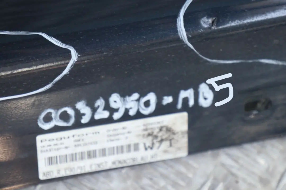 Sill Strip Side Skirt Right O/S Monacoblau Monaco Blau Blue to BMW 3 Series E90 E91 with Part number 0032950 BMW 3 Series E90 E91 Sill Strip Side Skirt Right O/S Monacoblau Monaco Blau Blue - SKU 0032950-MB5 - Part number 0032950