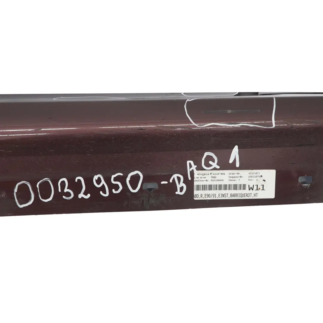BMW E90 Listwa Nakładka Próg Prawy Barriquerot A41 - SKU 0032950-BAQ1 - Numer Części 0032950