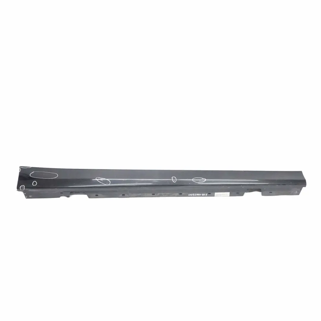 BMW E90 E91 Faldón lateral derecho Zafiro negro metalizado - 475 - SKU 0032950-BS5 - Número de pieza 0032950
