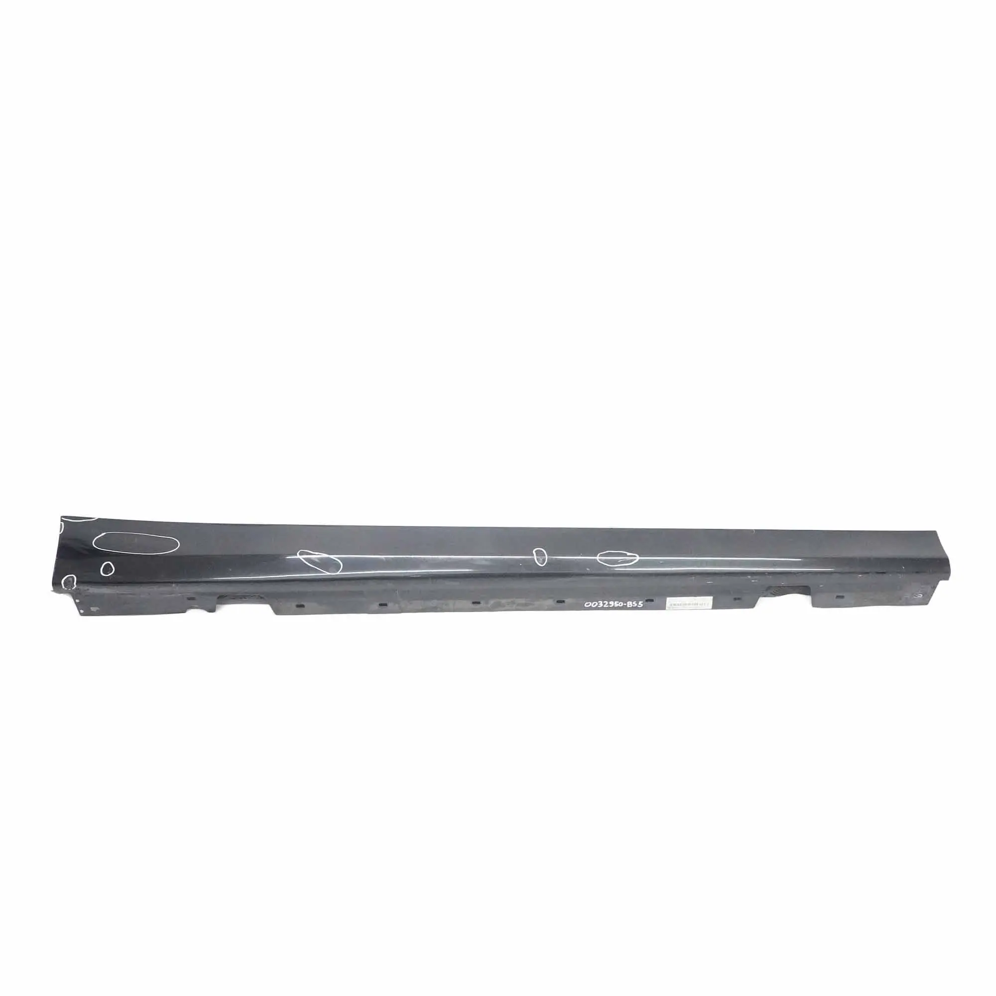 BMW E90 E91 Striscia davanzale laterale destra Nero Zaffiro Metallizzato - 475