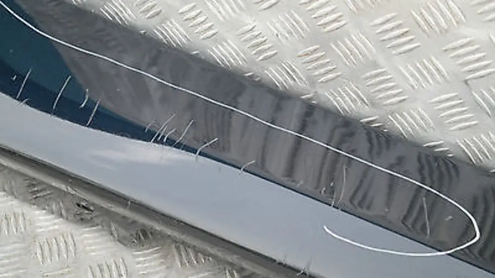BMW E90 E91 Sill Strip Side Skirt Right O/S Carbonschwarz Metallic 416 - SKU 0032950-CAR - Part number 32950