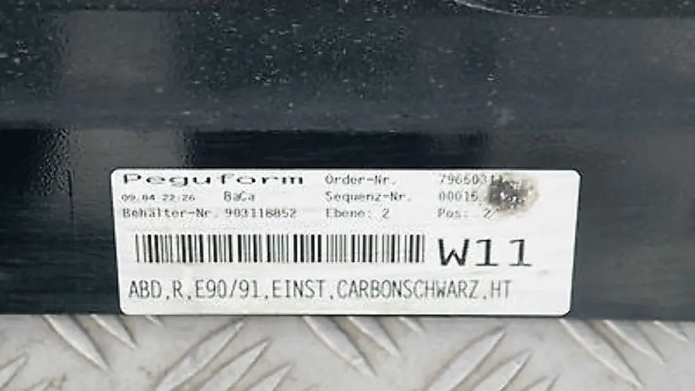 Schwellerleisten Seitenschweller Rechts Carbonschwarz Metallic 416 für BMW E90 E91 mit Teilenummer 32950 BMW E90 E91 Schwellerleisten Seitenschweller Rechts Carbonschwarz Metallic 416 - SKU 0032950-CAR - Teilenummer 32950