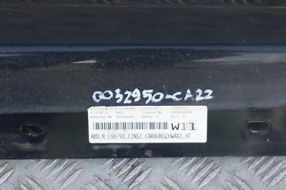 Sill strip side skirt right O/S Carbonschwarz Black to BMW 3 SERIES 2 E90 E91 with Part number 0032950 BMW 3 SERIES 2 E90 E91 Sill strip side skirt right O/S Carbonschwarz Black - SKU 0032950-CAR2 - Part number 0032950
