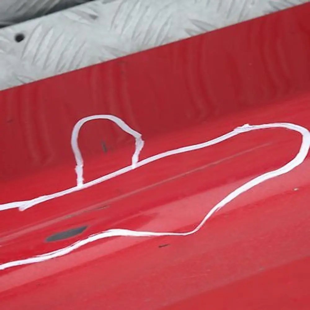 BMW E90 E91 Listello Portiera Apertura Gonna Destra Rosso Giappone Rosso - SKU 0032950-JR - Numero di parte 32950