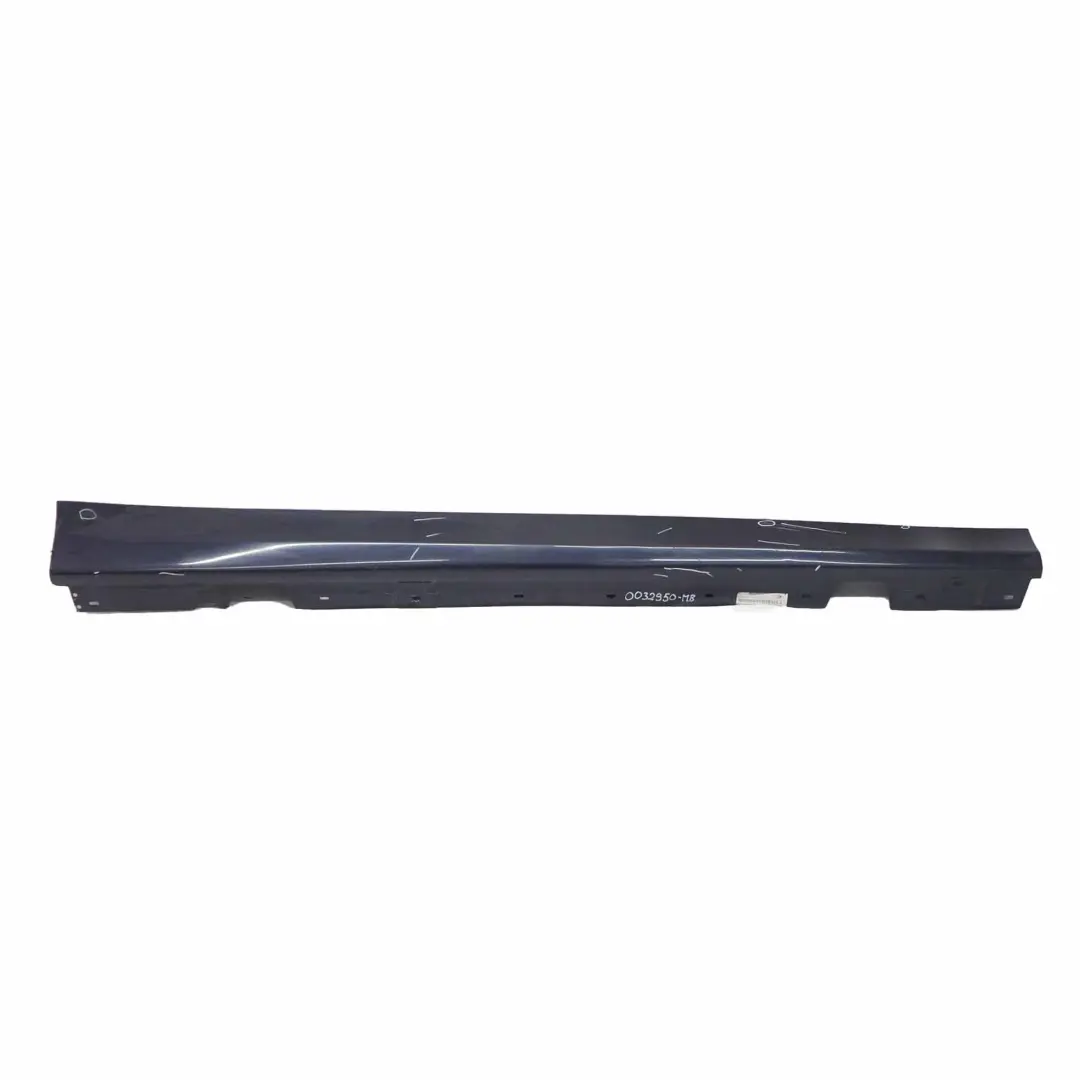 Side Skirt Sill Strip Right O/S Monacoblau Monaco Blau Blue - A35 BMW E90 E91 - SKU 0032950-MB - Part number 0032950