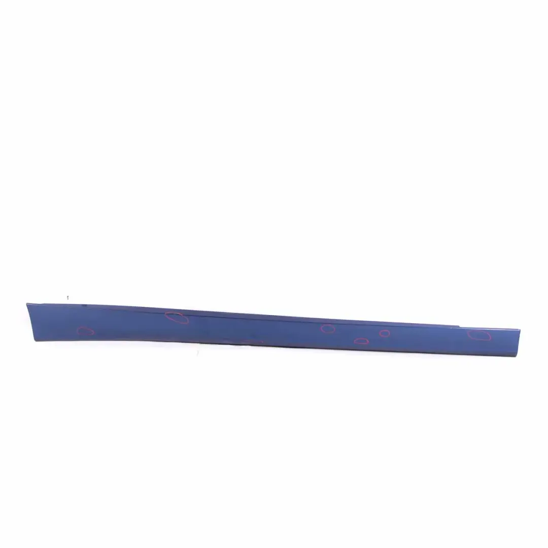 Sill Strip Side Skirt Right O/S Montegoblau Blau Blue Metallic - A51 to BMW E90 E91 with Part number 51770032950 BMW E90 E91 Sill Strip Side Skirt Right O/S Montegoblau Blau Blue Metallic - A51 - SKU 0032950-MTB - Part number 51770032950