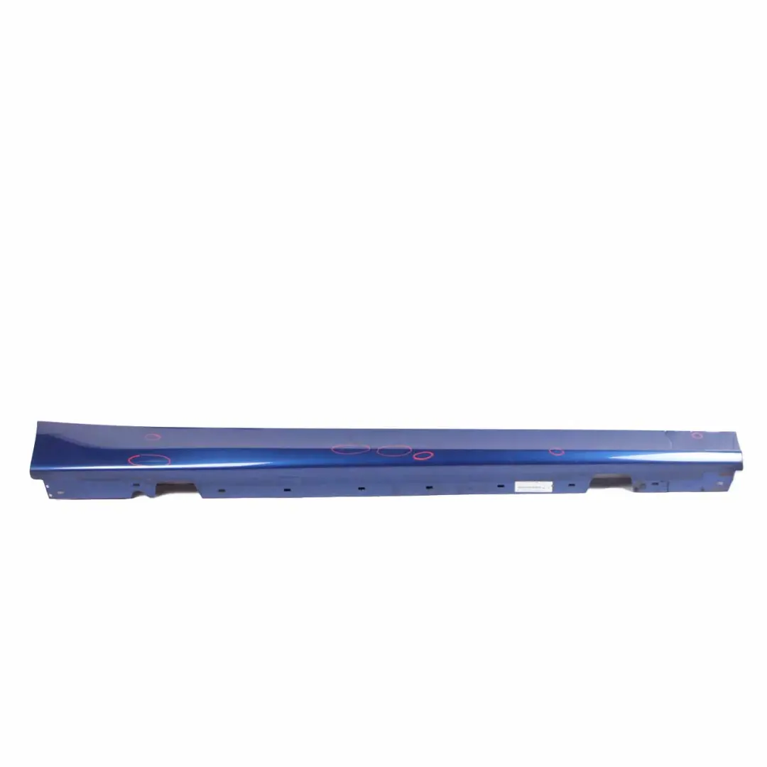 Side Skirt Sill Strip Right O/S Montegoblau Blau Blue Metallic - A51 to BMW E90 E91 with Part number 0032950 BMW E90 E91 Side Skirt Sill Strip Right O/S Montegoblau Blau Blue Metallic - A51 - SKU 0032950-MTB5 - Part number 0032950