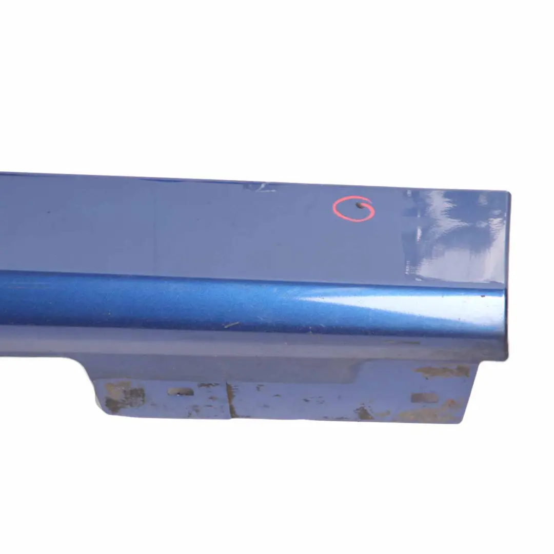 BMW E90 E91 Side Skirt Sill Strip Right O/S Montegoblau Blau Blue Metallic - A51 - SKU 0032950-MTB5 - Part number 0032950
