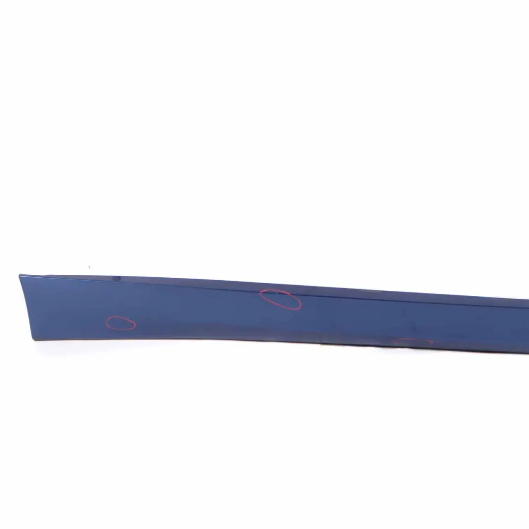 Sill Strip Side Skirt Right O/S Montegoblau Blau Blue Metallic - A51 to BMW E90 E91 with Part number 51770032950 BMW E90 E91 Sill Strip Side Skirt Right O/S Montegoblau Blau Blue Metallic - A51 - SKU 0032950-MTB - Part number 51770032950