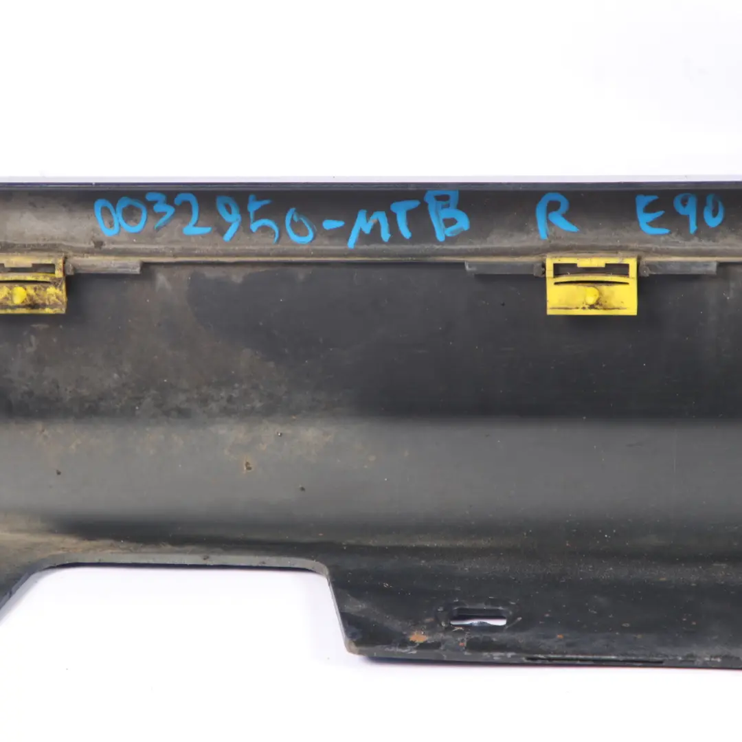 Sill Strip Side Skirt Right O/S Montegoblau Blau Blue Metallic - A51 to BMW E90 E91 with Part number 51770032950 BMW E90 E91 Sill Strip Side Skirt Right O/S Montegoblau Blau Blue Metallic - A51 - SKU 0032950-MTB - Part number 51770032950