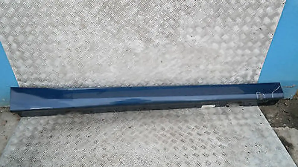 BMW 3 SERIES E90 E91 Sill strip side skirt right O/S Mysticblau Blue Metallic