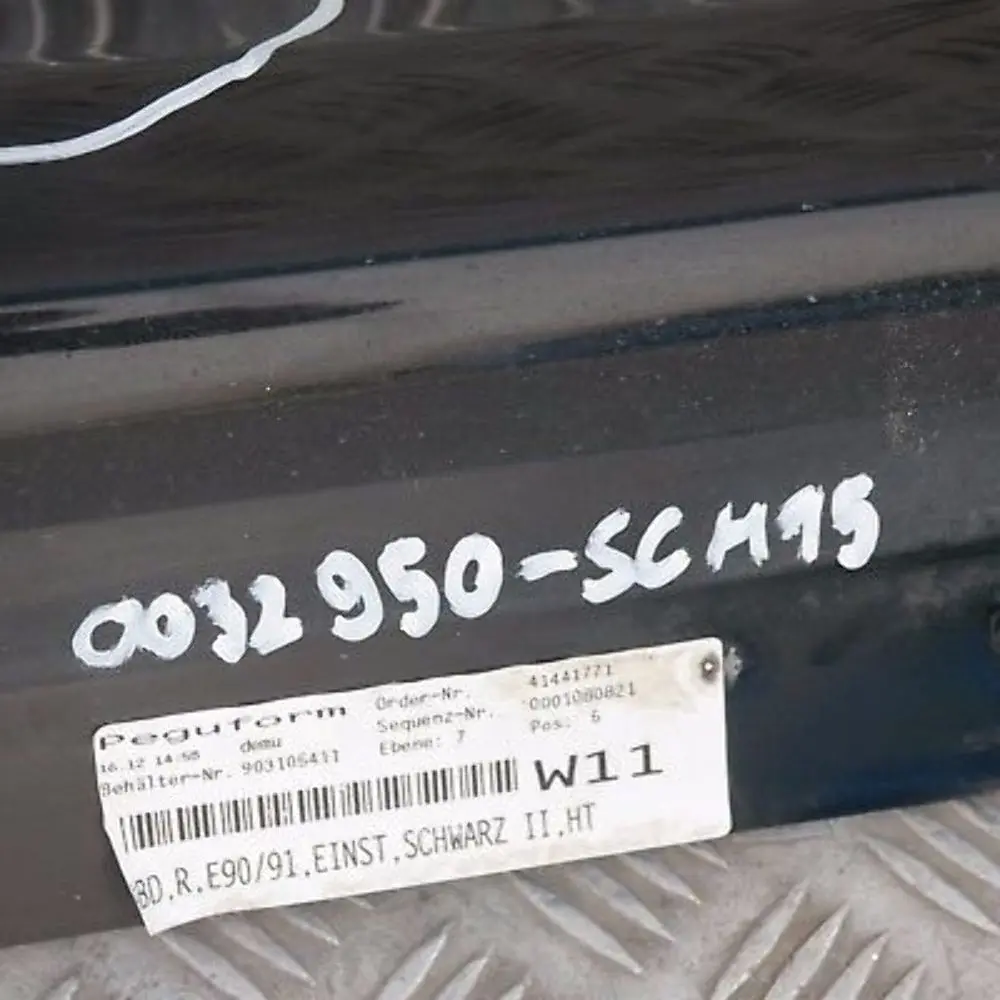 BMW 3 SERIES 15 E90 E91 Sill strip side skirt right O/S Schwarz Black 2 - 668 - SKU 0032950-SCH15 - Part number 32950