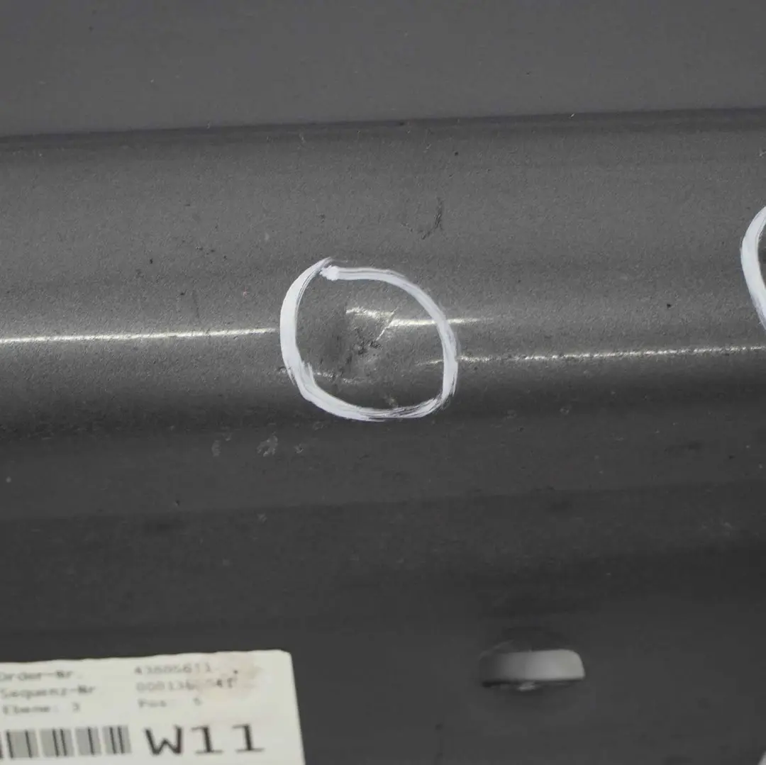 BMW E90 E91 Striscia davanzale Gonna laterale destra Sparkling Graphite - A22 - SKU 0032950-SG2 - Numero di parte 0032950
