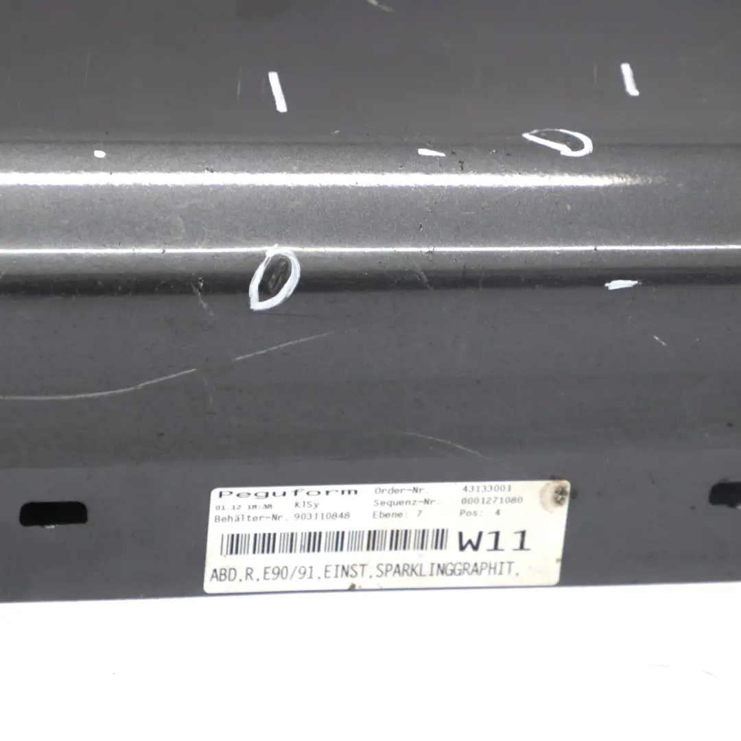 BMW E90 E91 Listello Portiera Apertura Gonna Destra Grafite Brillante A22 - SKU 0032950-SG3 - Numero di parte 0032950