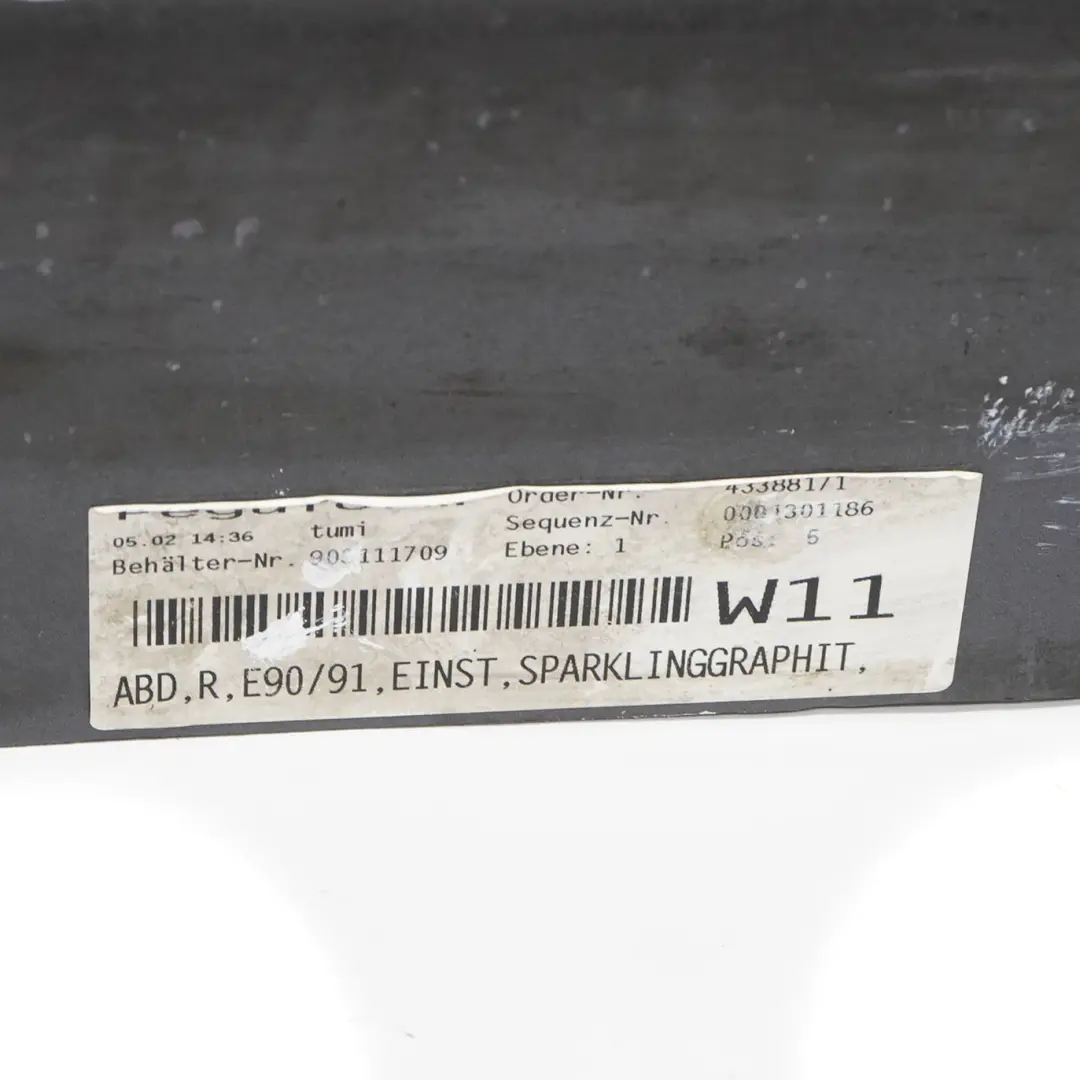 BMW E90 E91 Sill Strip Side Skirt Right O/S Sparkling Graphite Metallic - A22 - SKU 0032950-SG5 - Part number 51770032950