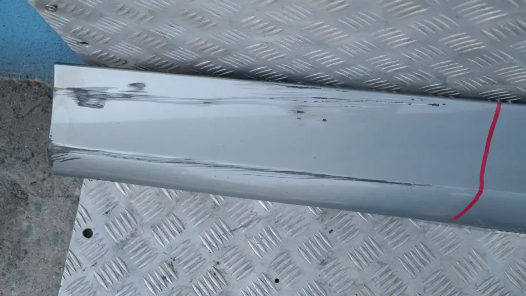 BMW E90 E91 Sill strip side skirt left N/S Arktis Metallic - A34 - SKU 0032951-AM3 - Part number 32951