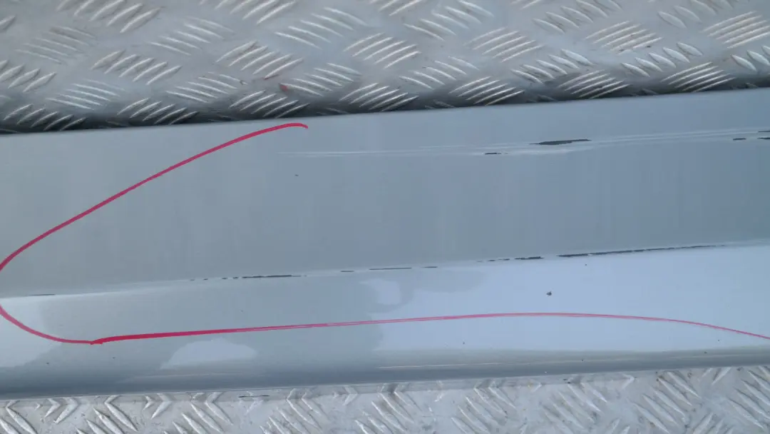 Sill strip side skirt left N/S Arktis Metallic - A34 to BMW E90 E91 with Part number 32951 BMW E90 E91 Sill strip side skirt left N/S Arktis Metallic - A34 - SKU 0032951-AM3 - Part number 32951