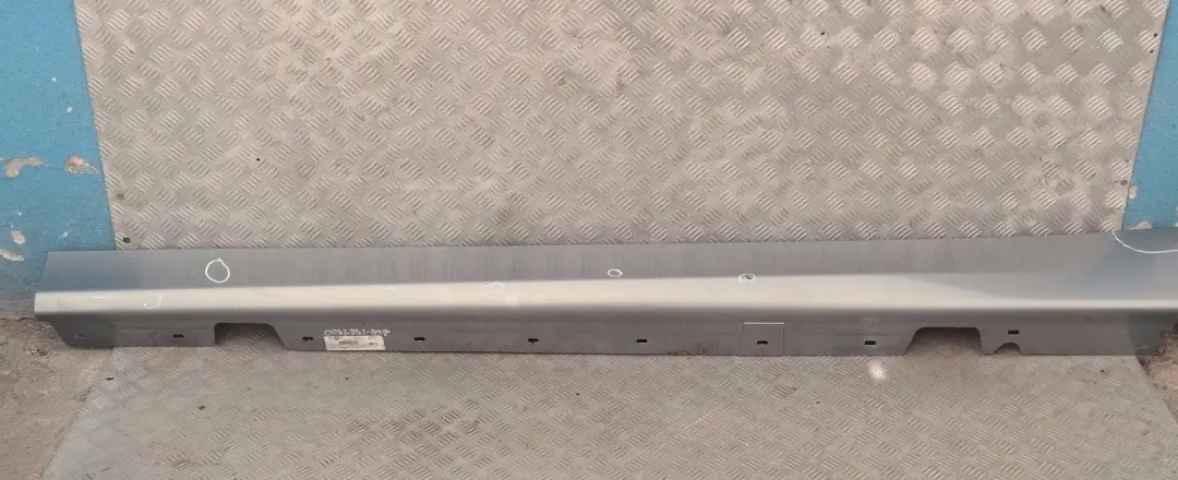 Sill strip side skirt left N/S Arktis Metallic - A34 to BMW 3 SERIES E90 E91 with Part number 32951 BMW 3 SERIES E90 E91 Sill strip side skirt left N/S Arktis Metallic - A34 - SKU 0032951-AM7 - Part number 32951