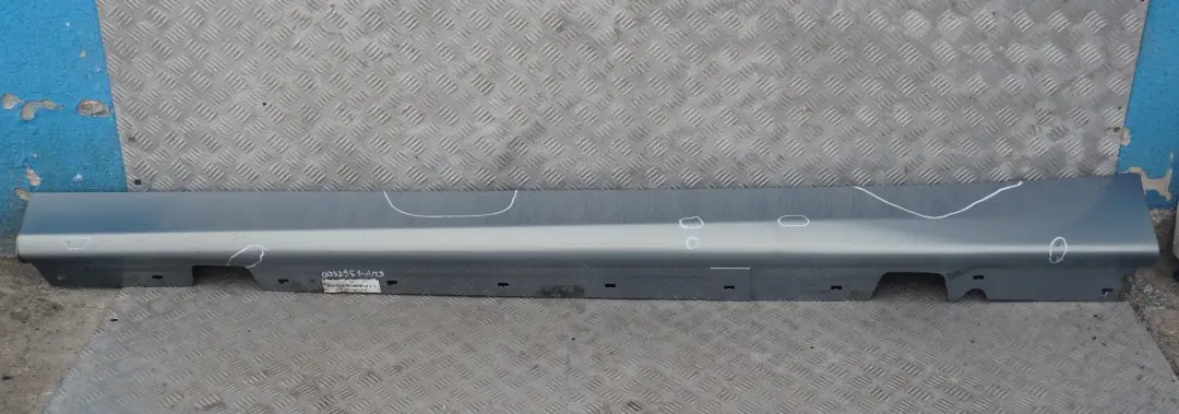 Sill Strip Side Skirt Left N/S Arktis Metallic - A34 to BMW 3 Series 9 E90 E91 with Part number 0032951 BMW 3 Series 9 E90 E91 Sill Strip Side Skirt Left N/S Arktis Metallic - A34 - SKU 0032951-AM9 - Part number 0032951