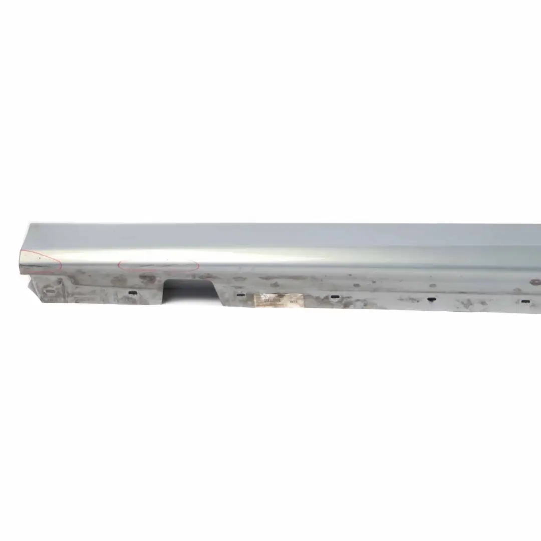 BMW E90 E91 Side Skirt Sill Cover Strip Left N/S Arktis Metallic - A34 - SKU 0032951-AM - Part number 0032951