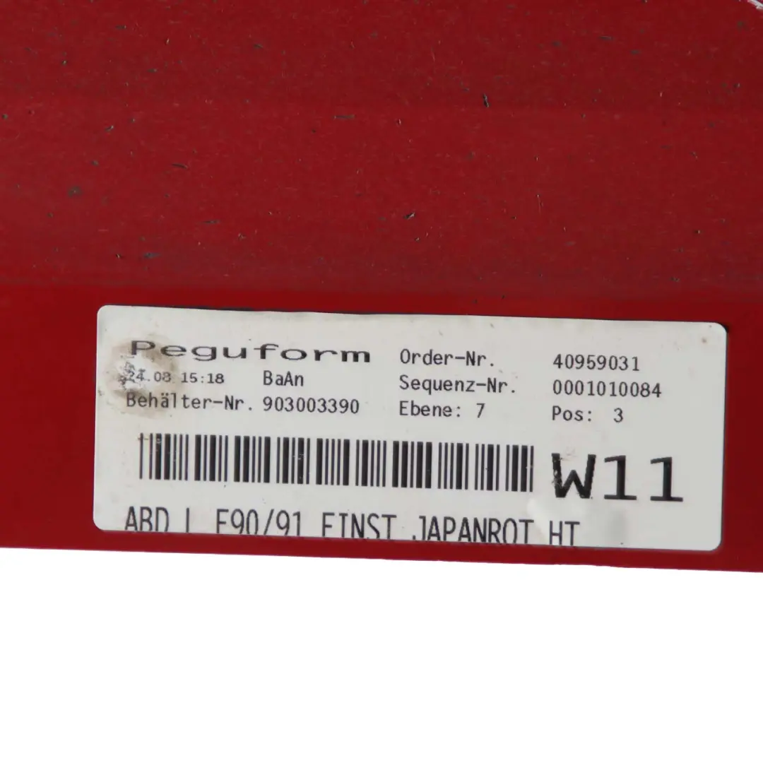 BMW E90 E91 Sill Strip Side Skirt Left N/S Japanrot Japan Rot Red - 438 - SKU 0032951-JR1 - Part number 0032951