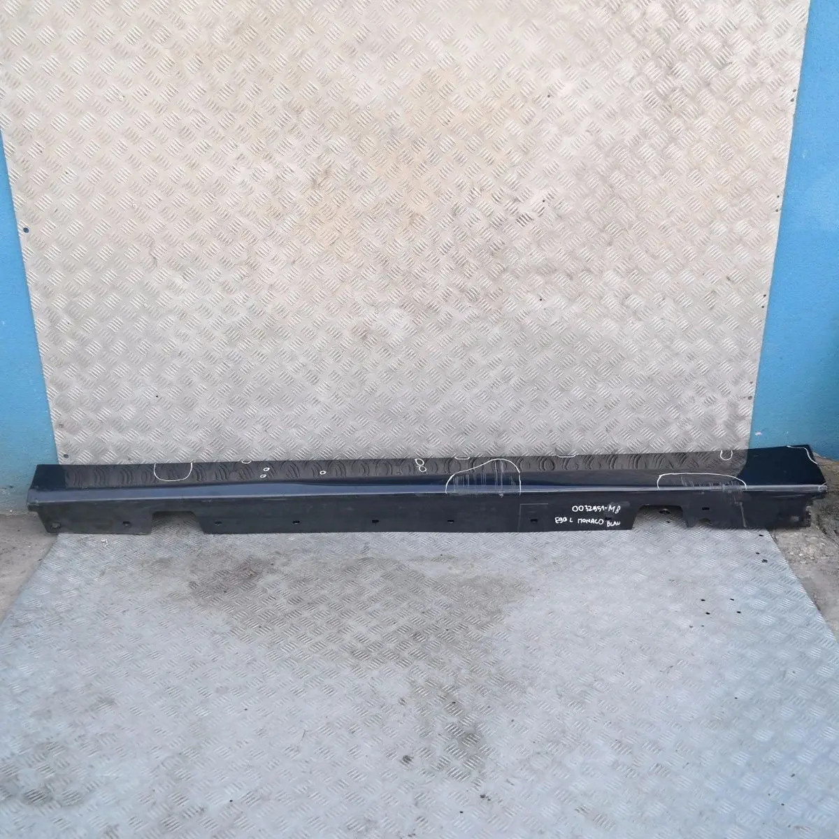 BMW E90 E91 Sill Strip Side Skirt Left N/S Monacoblau Blue Metallic