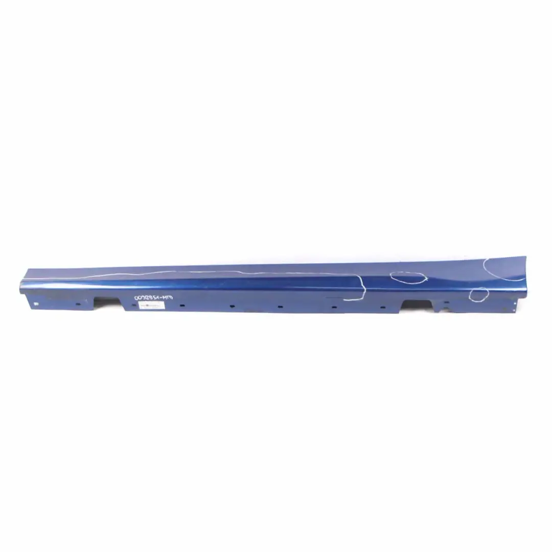 BMW E90 E91 Sill Strip Side Trim Skirt Left N/S Montegoblau Blau Blue - A51 - SKU 0032951-MTB - Part number 0032951