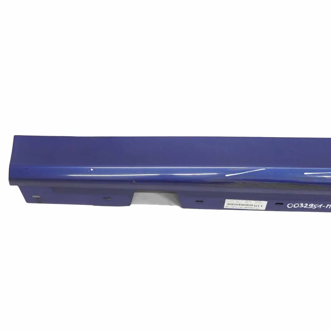 BMW E90 E91 Side Skirt Sill Strip Trim Left N/S Montegoblau Blau Blue - A51 - SKU 0032951-MTB1 - Part number 0032951