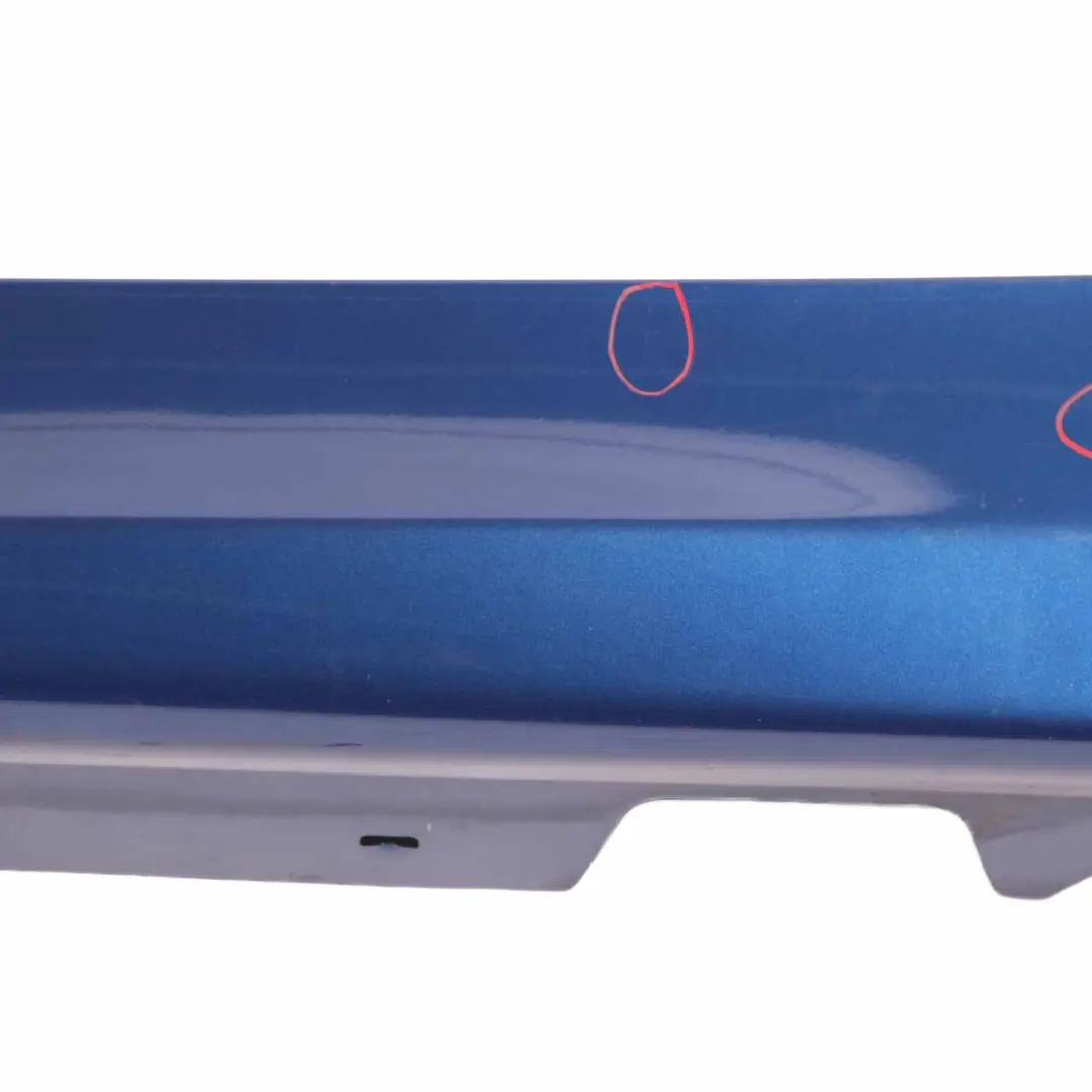 BMW E90 E91 Side Skirt Sill Strip Trim Left N/S Montegoblau Blau Blue - A51 - SKU 0032951-MTB2 - Part number 0032951