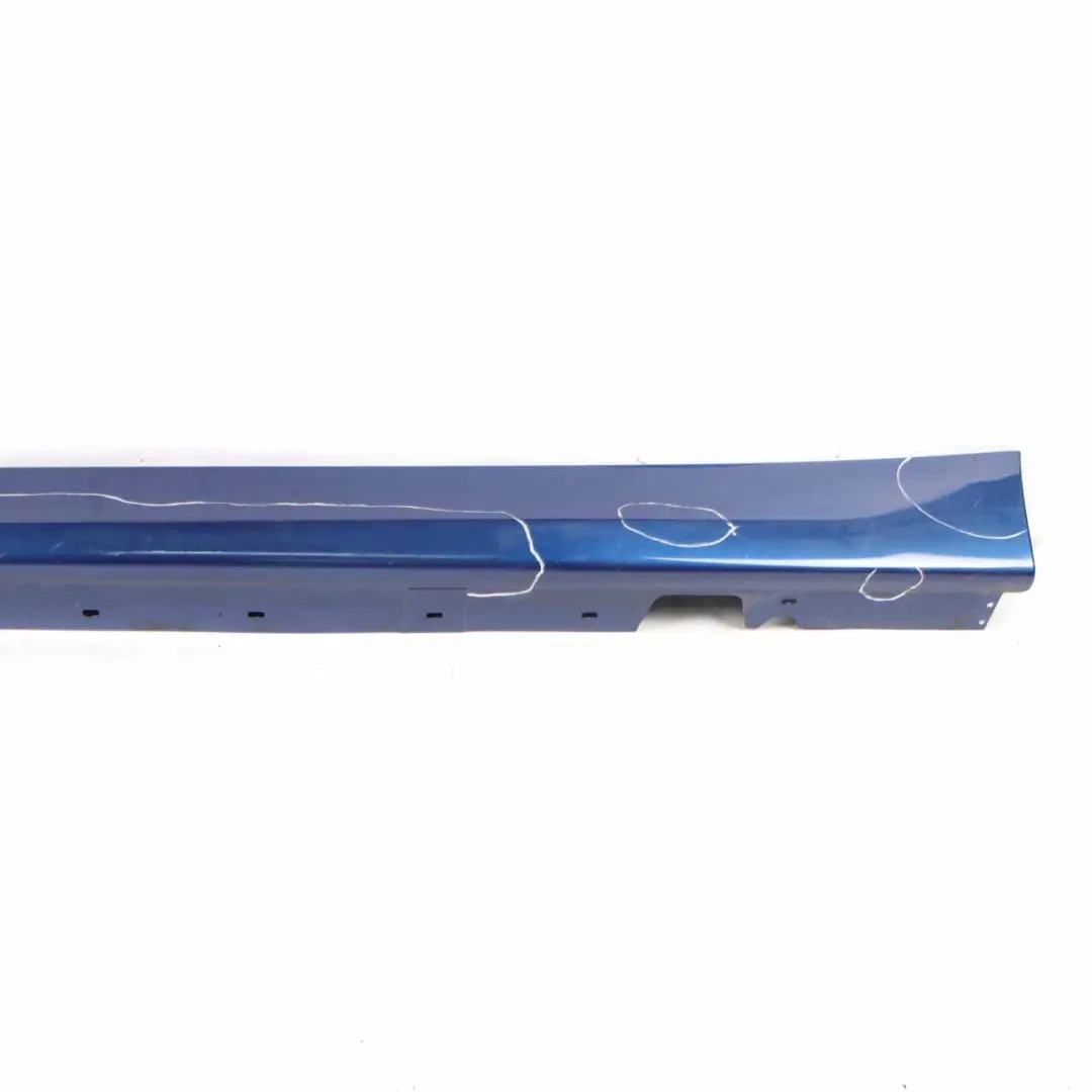 Sill Strip Side Trim Skirt Left N/S Montegoblau Blau Blue - A51 to BMW E90 E91 with Part number 0032951 BMW E90 E91 Sill Strip Side Trim Skirt Left N/S Montegoblau Blau Blue - A51 - SKU 0032951-MTB - Part number 0032951