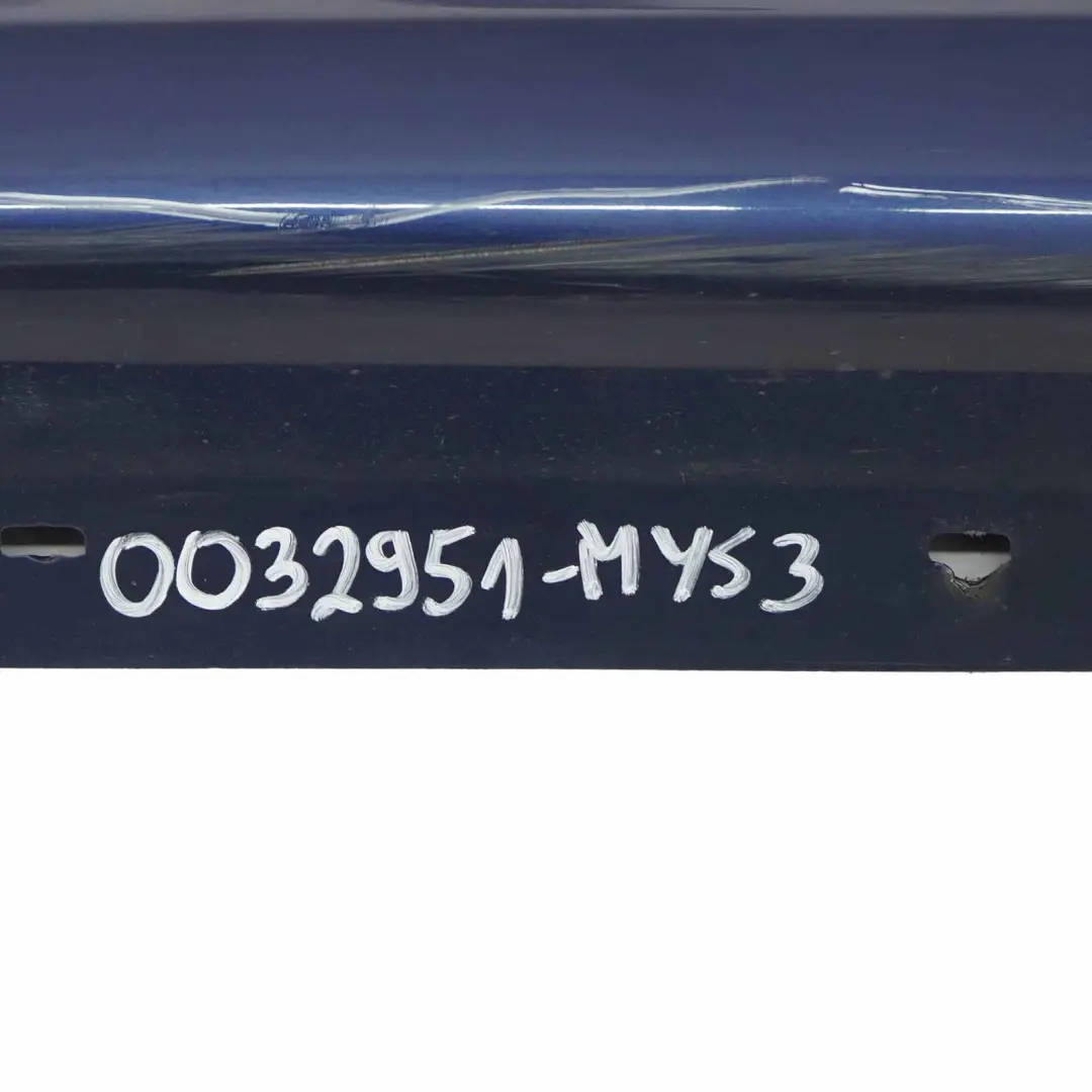 BMW E90 E91 Listón de umbral Faldón lateral izquierdo Mysticblau - A07 - SKU 0032951-MYS3 - Número de pieza 0032951