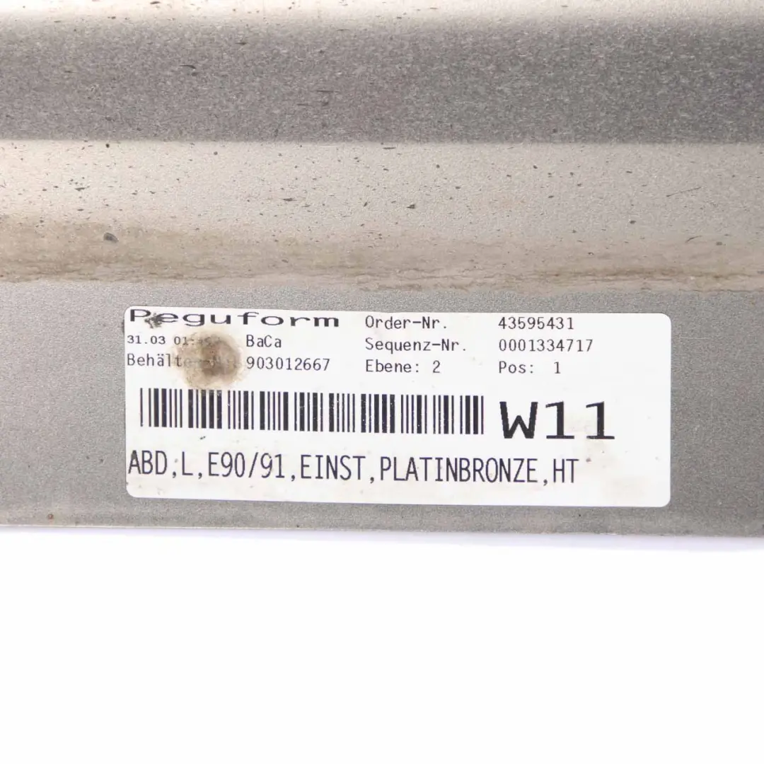 BMW E90 Sill Strip Side Skirt Left Panel N/S E91 Platinbronze Bronze - A53 - SKU 0032951-PB1 - Part number 0032951