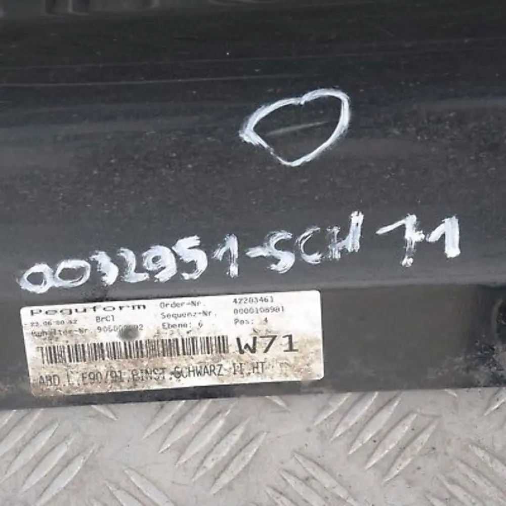 BMW E90 E91 Listello Portiera Apertura Gonne SX Nero - SKU 0032951-SCH11 - Numero di parte 32951