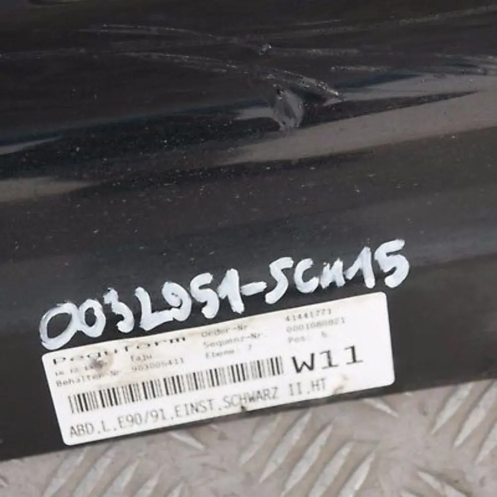BMW E90 listwa nakładka próg lewy schwarz II 668 - SKU 0032951-SCH15 - Numer Części 32951