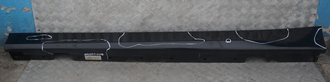 Sill Strip Side Skirt Left N/S Schwarz Black 2 - 668 to BMW 3 Series 16 E90 E91 with Part number 0032951 BMW 3 Series 16 E90 E91 Sill Strip Side Skirt Left N/S Schwarz Black 2 - 668 - SKU 0032951-SCH16 - Part number 0032951