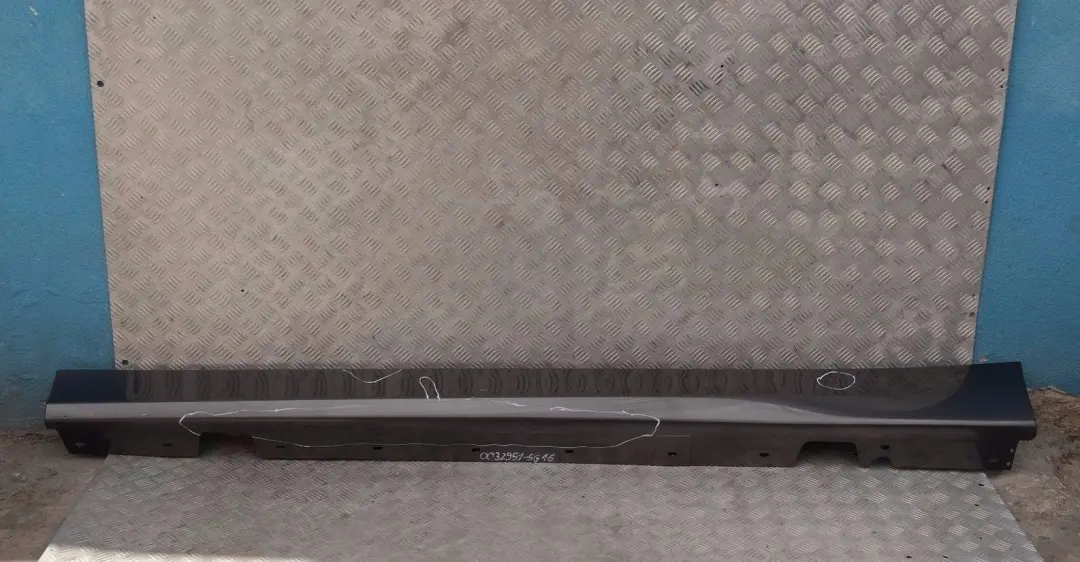 BMW 3 E90 E91 Bas de porte Couverture de seuil gauche Mousseux Graphite - SKU 0032951-SG16 - Numéro de pièce 32951