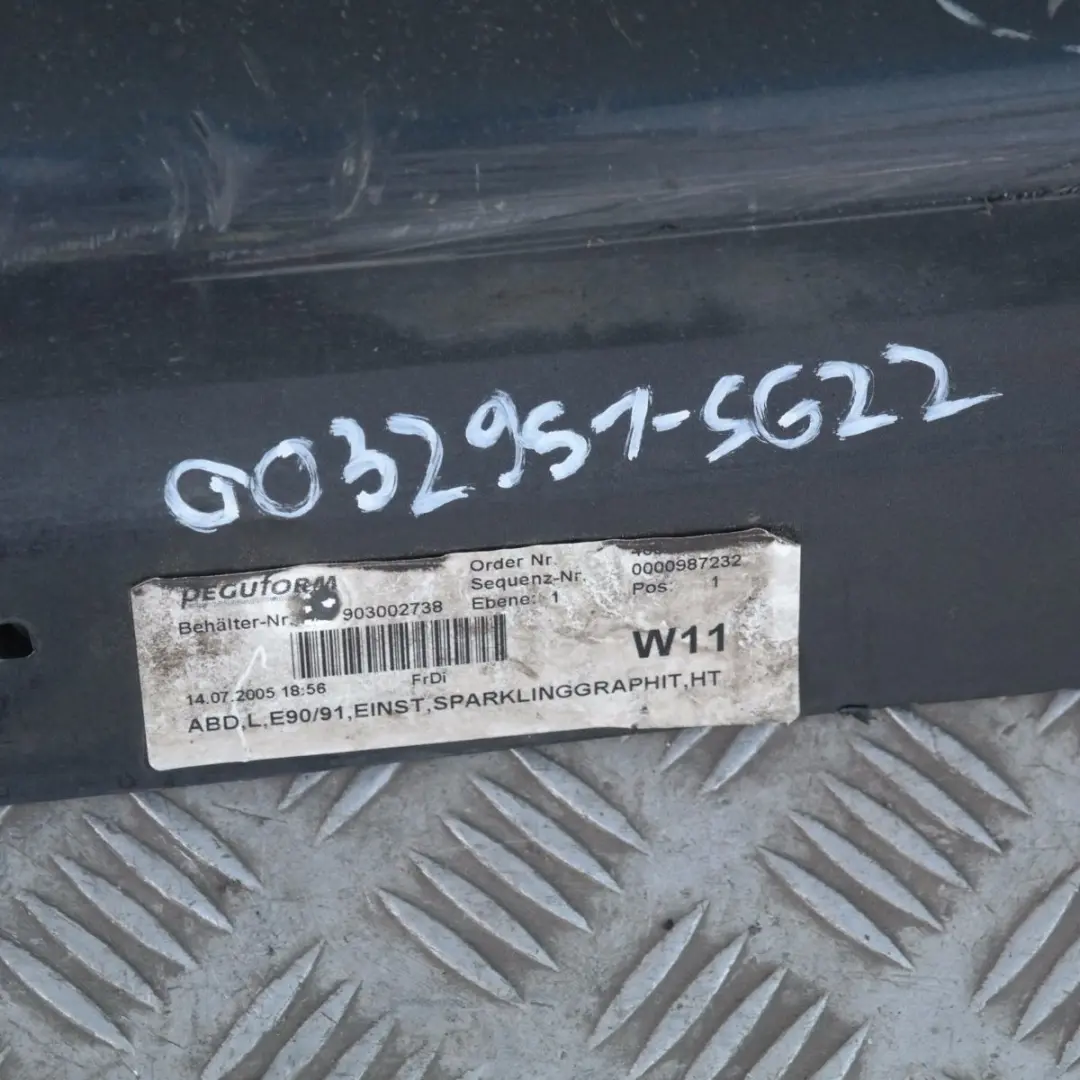 BMW 3 SERIES E90 E91 Sill Strip Side Skirt Left N/S Sparkling Graphite Metallic - SKU 0032951-SG22 - Part number 32951