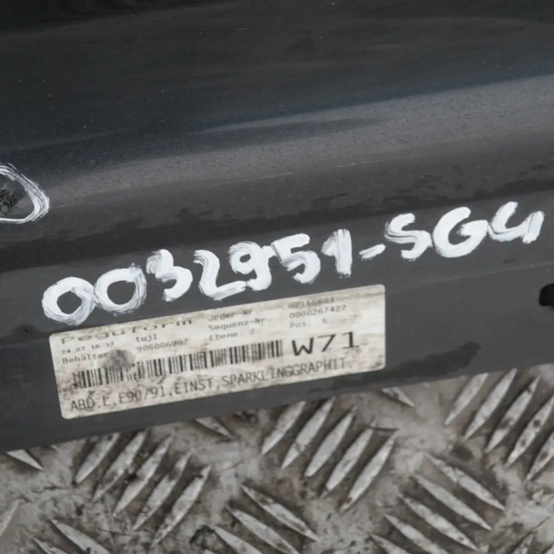 BMW E90 E91 Bas de Porte Couverture Seuil a Gauche Brillant Graphite - SKU 0032951-SG4 - Numéro de pièce 32951