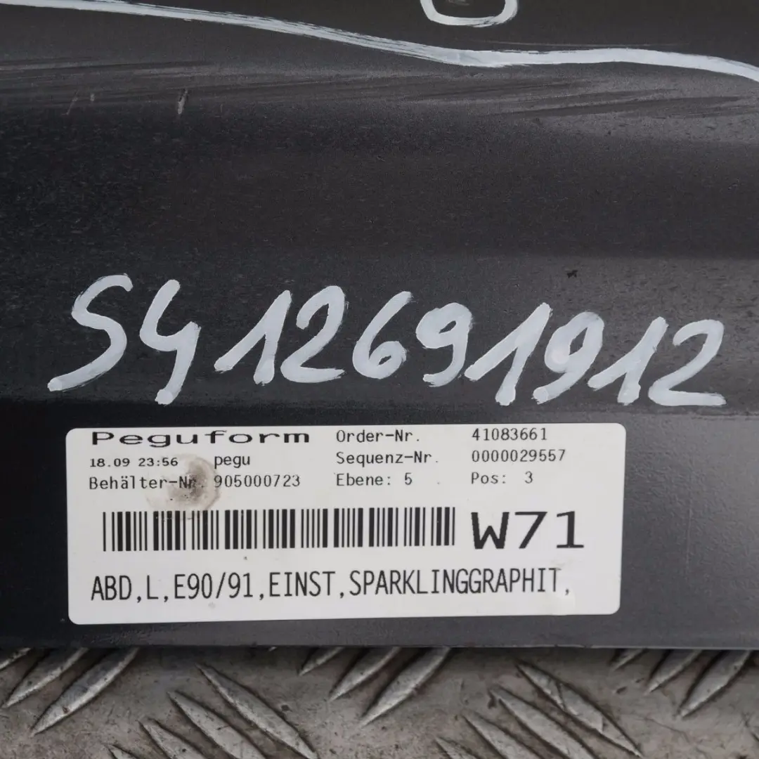 BMW E90 E91 Listello portiera Apertura Davanzale sinistro Frizzante Grafite - SKU 0032951-SG8 - Numero di parte 51770032951