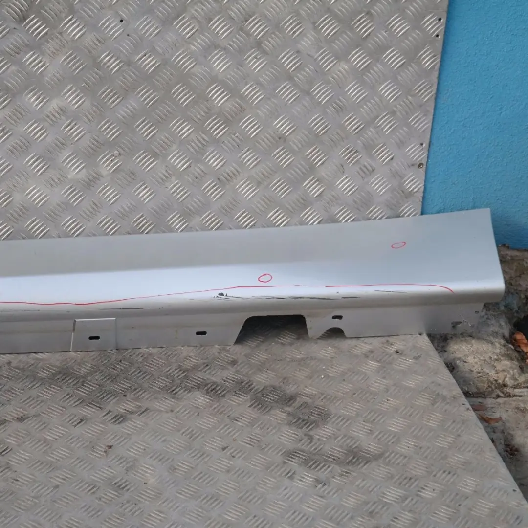 BMW E90 E91 Listello Portiera Apertura Gonna SX Argento-Titanio Argento - SKU 0032951-TS2 - Numero di parte 51770032951