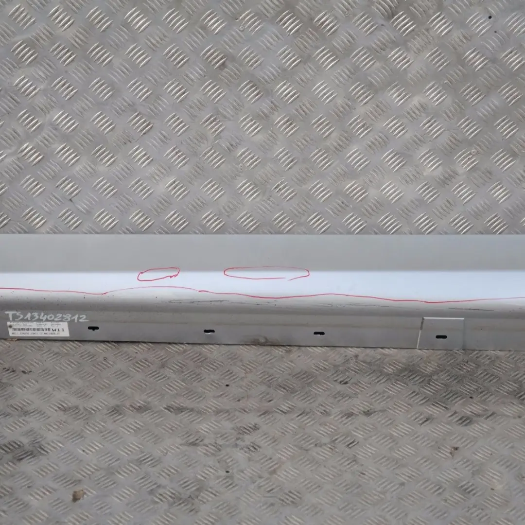 BMW E90 E91 Listello Portiera Apertura Gonna SX Argento-Titanio Argento - SKU 0032951-TS2 - Numero di parte 51770032951
