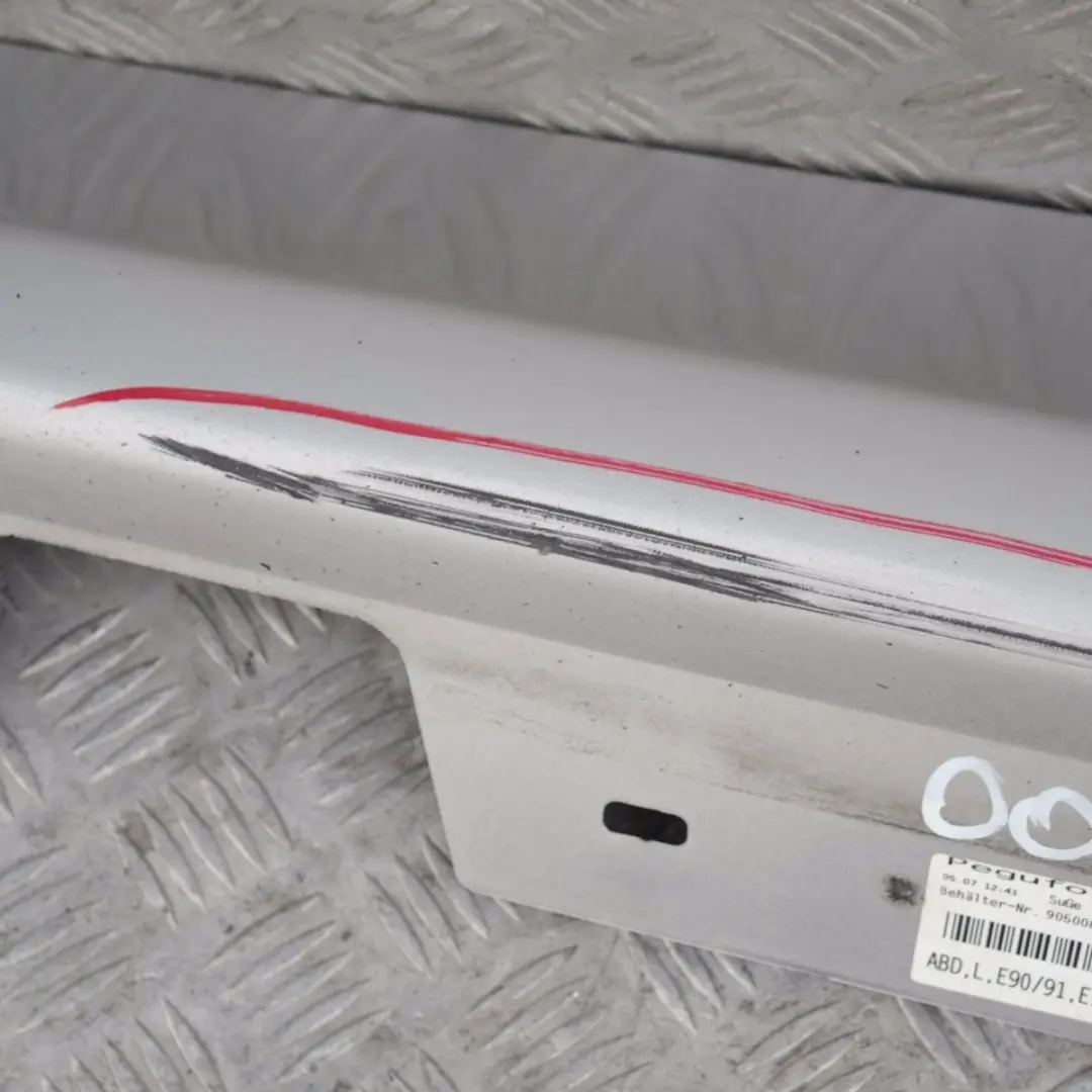 BMW 3 SERIES 3 E90 E91 Sill strip side skirt left N/S Titansilber Silver Silber - SKU 0032951-TS3 - Part number 32951