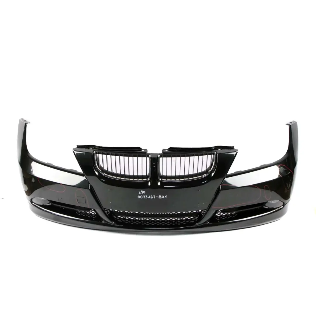  £*BMW 3 Series E90 E91 Complete Front Bumper Trim Panel Black Sapphire - 475 - SKU 0033167-BS1 - Part number 0033167