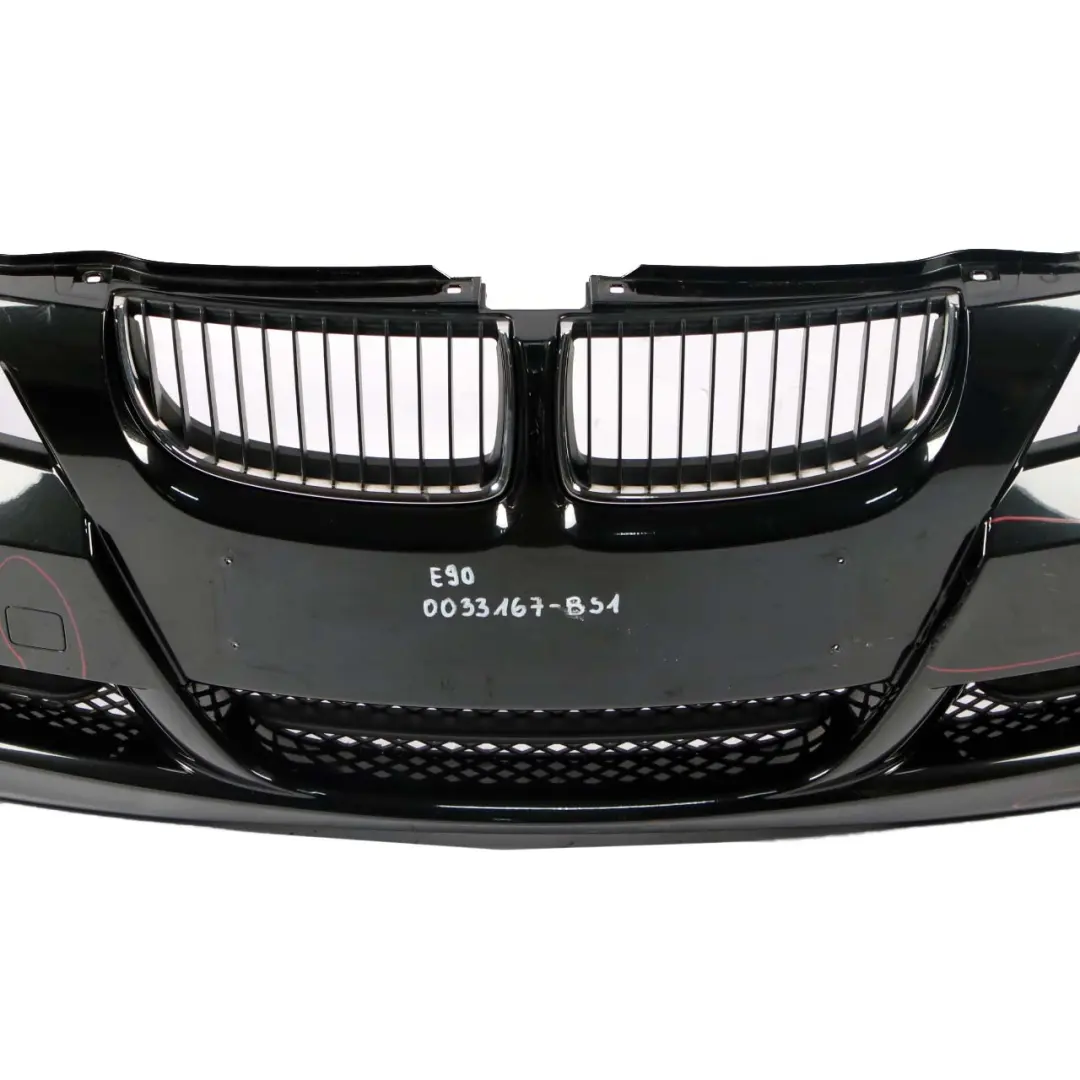  £*BMW 3 Series E90 E91 Complete Front Bumper Trim Panel Black Sapphire - 475 - SKU 0033167-BS1 - Part number 0033167